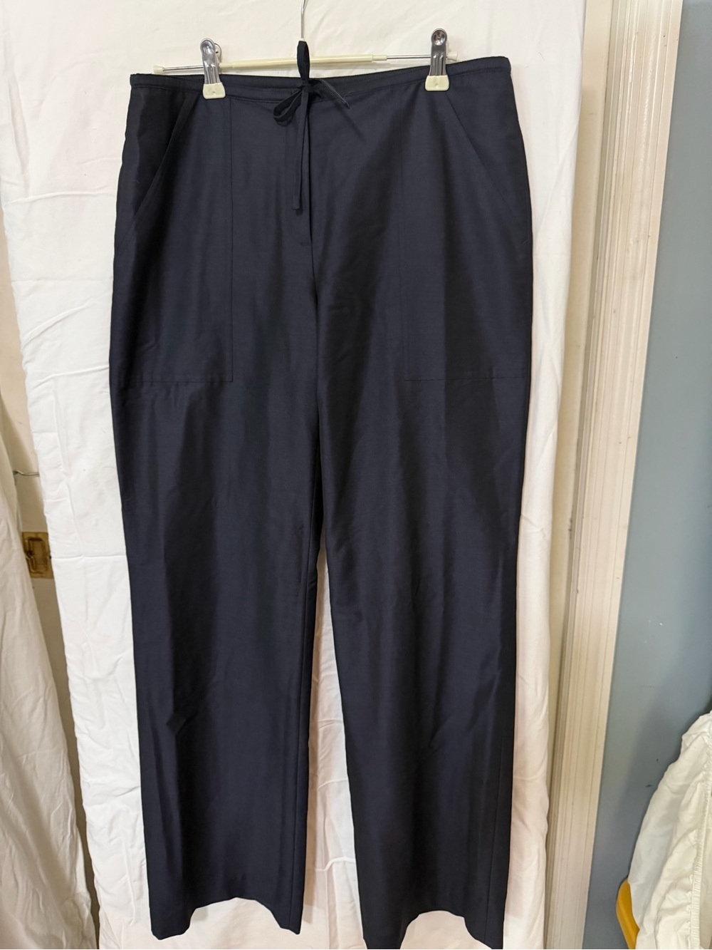 J. Crew Navy rayon wool blend Pants like new